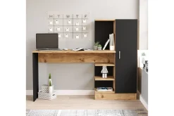 Kontorbord-Dalran Skrivebord 152 cm Natur/Svart