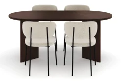 Dano Spisebord 180 cm med 4 Gemmiano Spisestoler