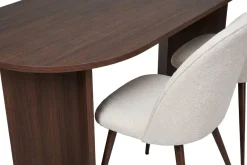 Spisegrupper-Dano Spisebord 180 cm med 6 Nibe Plus Spisestoler Hvit,Brun