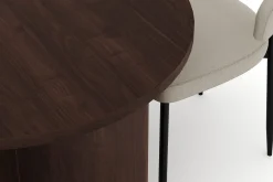 Spisegrupper-Dano Spisebord 180 cm med 4 Sawako Spisestoler Valnöt