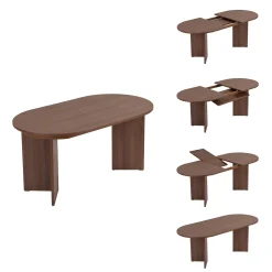 Spisebord & Kjøkkenbord-Dano Uttrekkbart spisebord 160-200 cm Valnøtt
