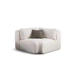 Hjørnesofa-Dashwood 4-seters Hjørnesofa Cremehvit
