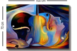 Lerretsbilder|Lerretsbilder-Decorative Canvas Painting 70x100 Flerfärgad