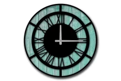 Veggklokke-Decorative MDF Clock 50x Flerfärgad