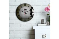 Veggklokke-Decorative MDF Clock 30x Flerfärgad