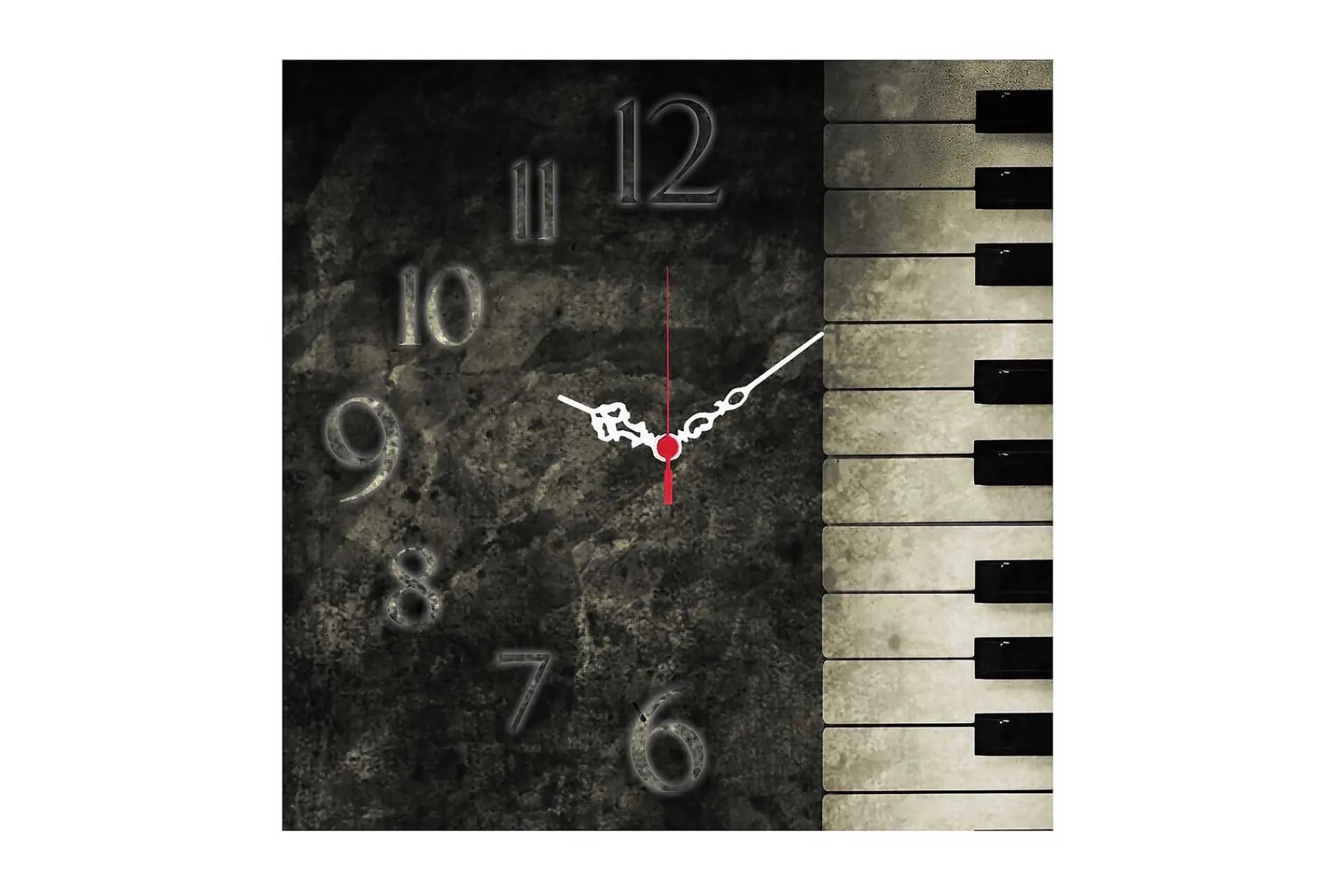 Veggklokke-Decorative MDF Clock 40x40 Flerfärgad