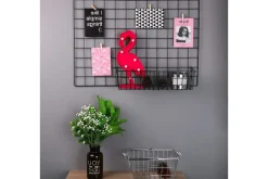 Kurver-Decorative Metal Wall Accessory 16x38 Svart