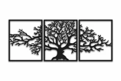 Skilt-Decorative Metal Wall Accessory 40x49 Svart