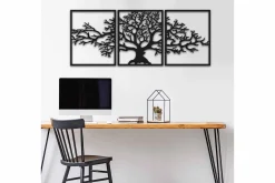 Skilt-Decorative Metal Wall Accessory 40x49 Svart