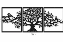 Skilt-Decorative Metal Wall Accessory 40x49 Svart