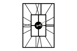Veggklokke-Decorative Metal Wall Clock Svart