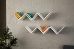 Vegghylle-Decormet Vegghylle W-form Hvit/Oransje