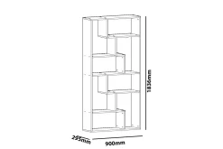 Bokhylle-Decorotika Bokhylle Hvit