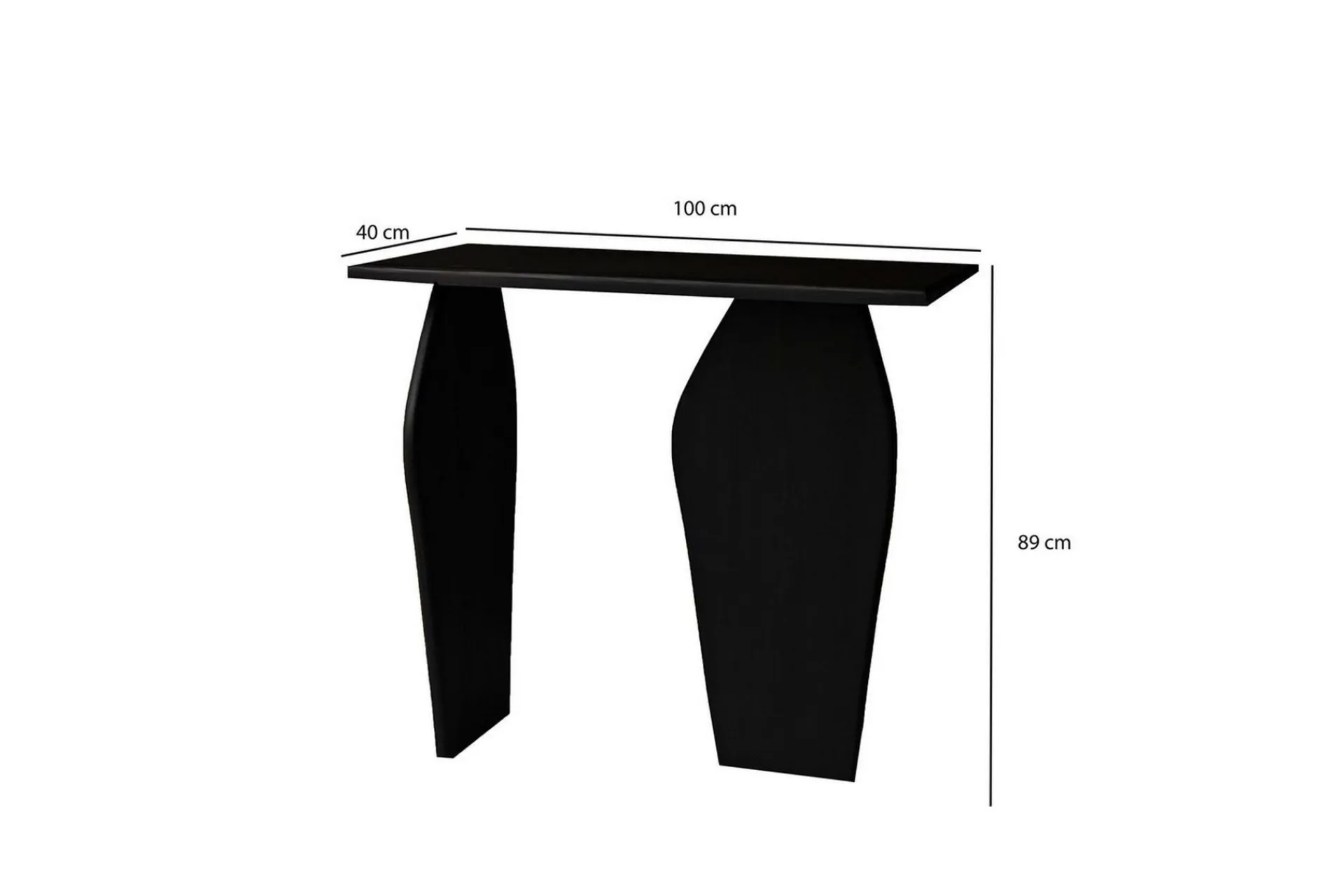Gangbord|Avlastningsbord-Decorotika Kommode 100 cm Svart