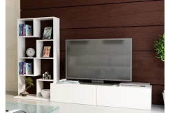 Tv-Møbelsett-Decorotika TV-benk Hvit