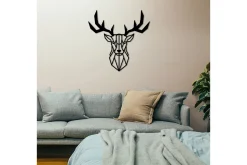 Skilt-Deer2 Veggdekor Svart
