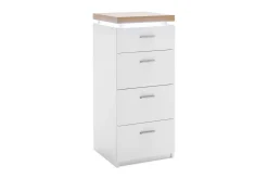 Kommode|Entrekommode-Degaust Kommode 42 cm Hvit,Eik