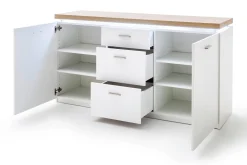 Sideboard & Skjenker-Degaust Skjenk 156 cm Hvit,Eik