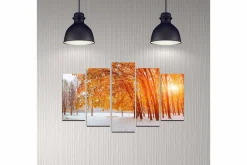 Lerretsbilder|Lerretsbilder-Dekorativ MDF-maling 5-Deler 20x60 cm Flerfärgad
