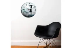Veggklokke-Dekorativ MDF Veggklokke 40 cm Flerfärgad