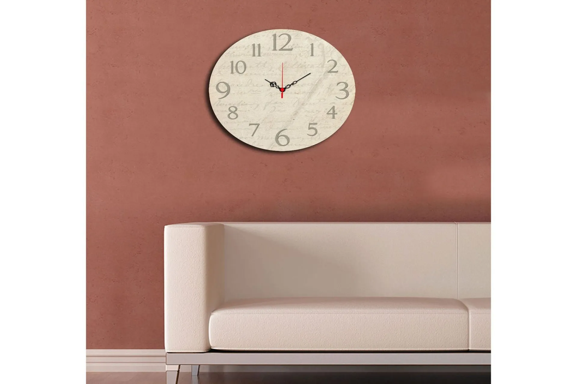 Veggklokke-Dekorativ MDF Veggklokke 40 cm Flerfärgad