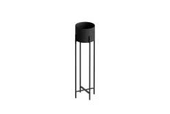 Veggkrukke-Dekorativ potte Mirven 23 x 23 x 78 cm Svart