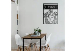 Skilt-Dekorativ Veggdekor 50x70 cm Svart