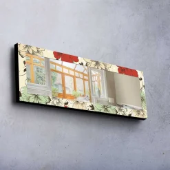 Veggspeil|Gangspeil-Dekorspeil 40x120 cm Flerfärgad