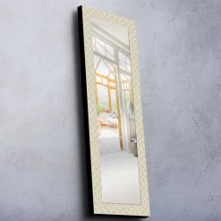 Veggspeil-Dekorspeil 40x120 cm Beige/Hvit