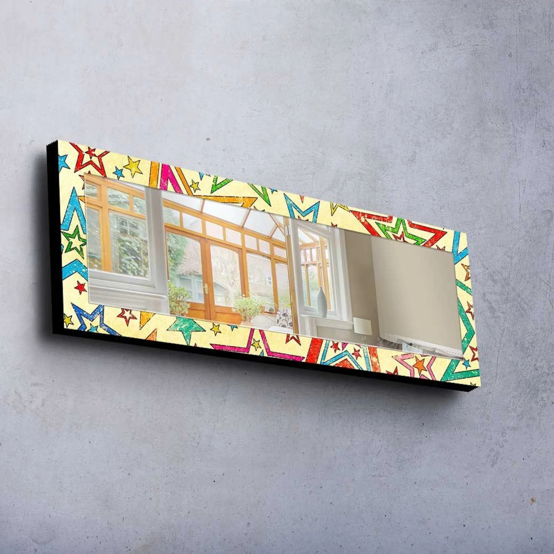 Veggspeil|Gangspeil-Dekorspeil 40x120 cm Flerfärgad