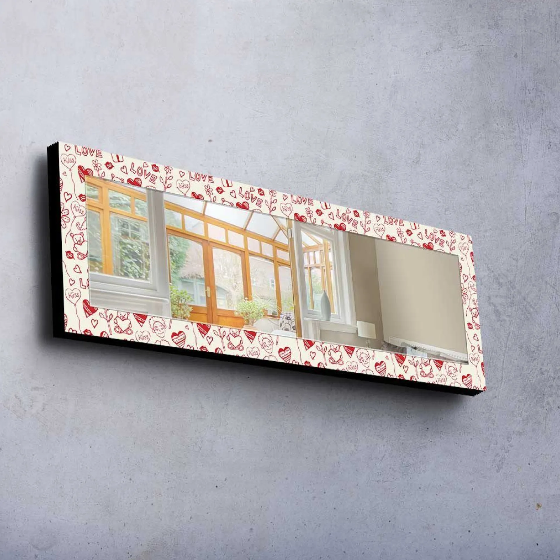 Veggspeil|Gangspeil-Dekorspeil 40x120 cm Flerfärgad