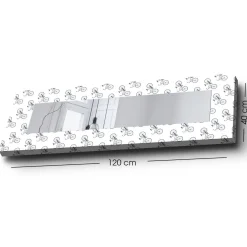 Veggspeil|Gangspeil-Dekorspeil 40x120 cm Flerfärgad