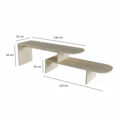 Deliones TV-benk 130 cm