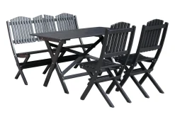Lifestyle Garden Balkongstoler|Balkongmøbler-Delpino Klappstol Black