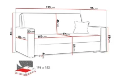Sovesofaer-Denegal 2-sits Bäddsoffa Beige