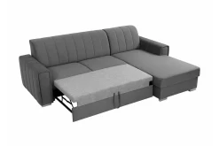 Sovesofaer-Denegal 3-sits Hörnbäddsoffa Black Svart