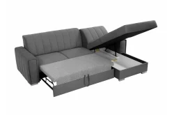 Sovesofaer-Denegal 3-sits Hörnbäddsoffa Black Svart