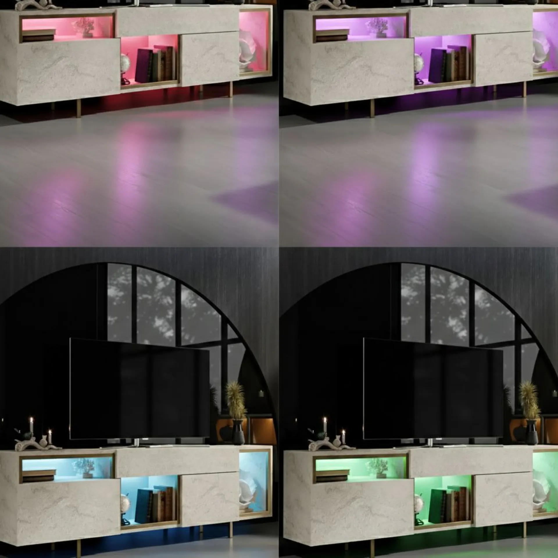 Denvar TV-benk 180x55x32 cm