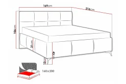 Sengeramme & Sengestamme-Derry Sengeramme 160x200 cm Beige