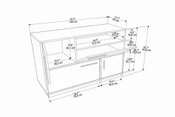 Gangbord|Avlastningsbord-Desgrar Konsollbord 120x81,6 cm Hvit