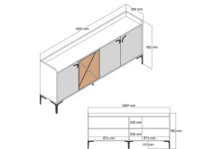 Desgrar Konsollbord 180x78 cm