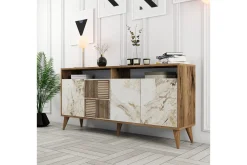 Gangbord|Avlastningsbord-Desgrar Konsollbord 160x78 cm Brun