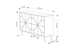 Gangbord|Avlastningsbord-Desgrar Konsollbord 123x62,4 cm Brun