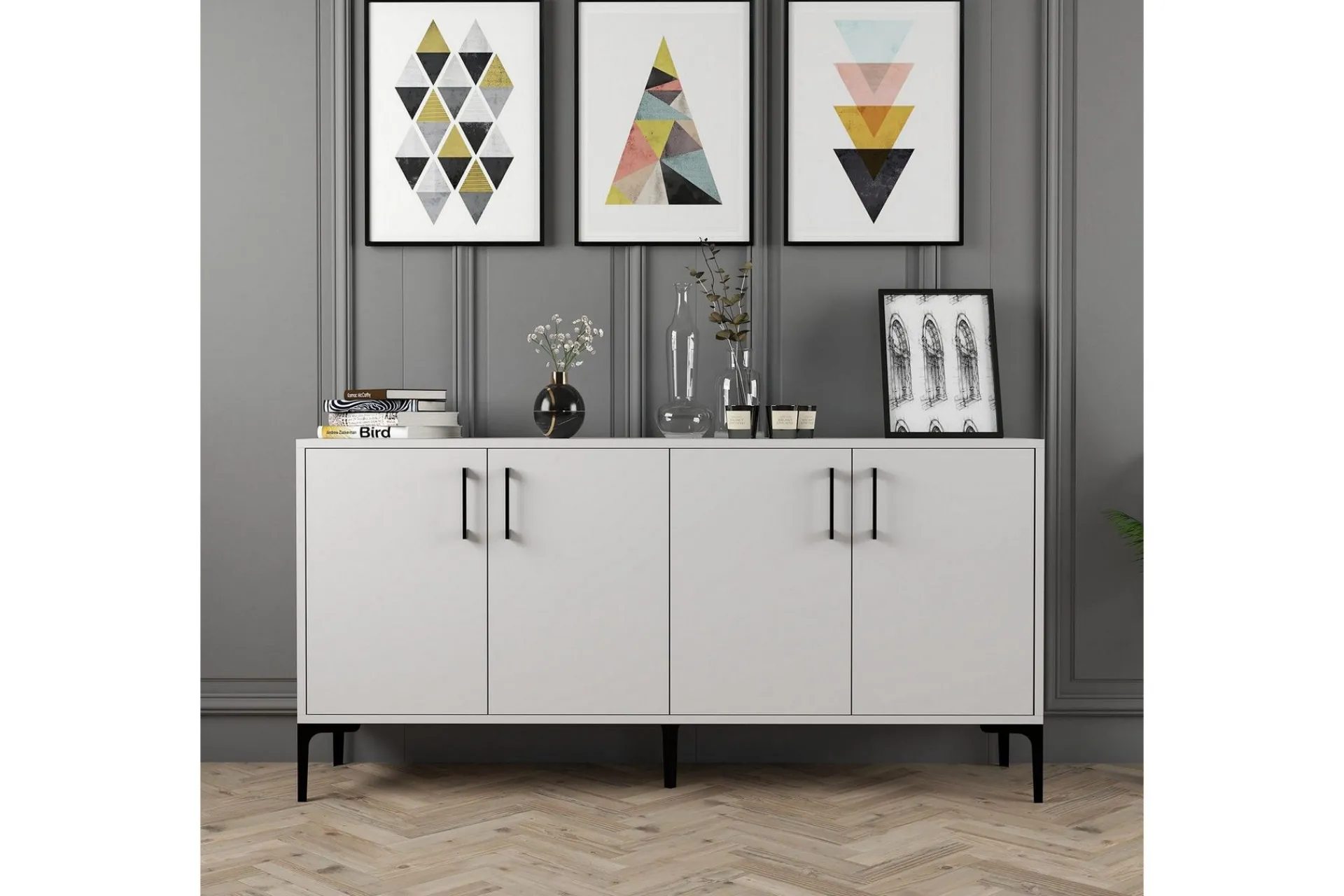 Gangbord|Avlastningsbord-Desgrar Konsollbord 160x78 cm Hvit