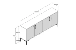 Gangbord|Avlastningsbord-Desgrar Konsollbord 160x78 cm Brun