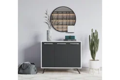 Oppbevaringsskap|Skap-Desgrar Oppbevaringsskap 100x82 cm Hvit