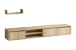 Tv-Møbelsett-Desgrar Tv-möbelset 180x25 cm Natur