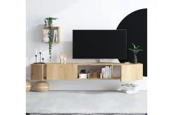 Tv-Møbelsett-Desgrar Tv-möbelset 180x25 cm Natur
