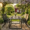 Comfort Garden Spisegrupper Hage-Devon utendørs spisegruppe 210x100 cm med 6 Sanna regulerbare stoler