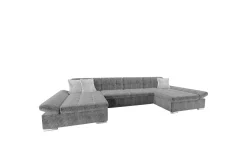 Velour Sofa & Fløyel Sofa-Dewitt Sovesofa m. Divan og Sjeselong Omi 5 + Omi 10